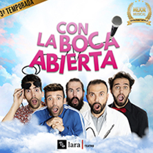 Con la boca abierta