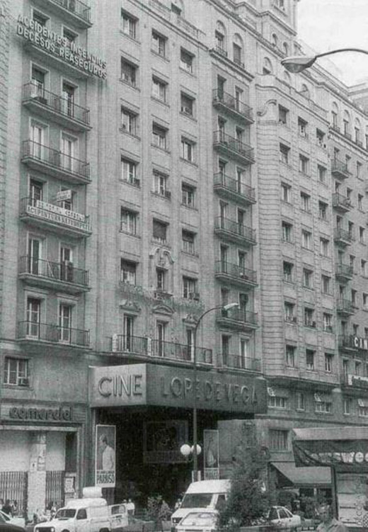 Marquesina del cine en 1949