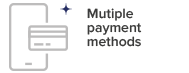 Multiple payment methods